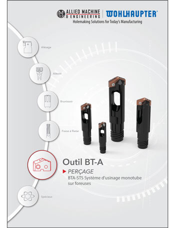 Foret BT-A (Perçage d'un trou profond STS)